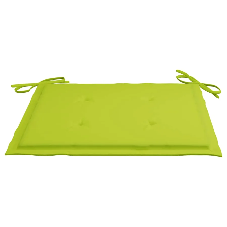 Chaises pliables de jardin lot de 6 avec coussins Bois d'acacia - 11