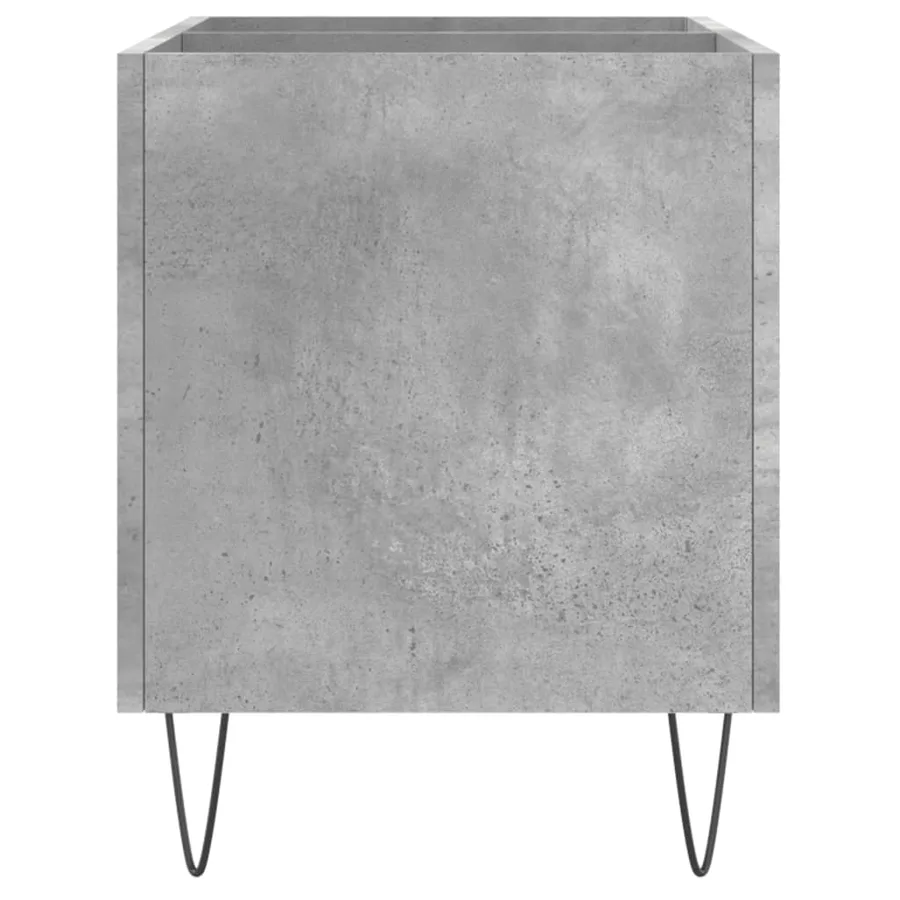 Armoire à disques gris béton 74,5x38x48 cm bois d'ingénierie - 5