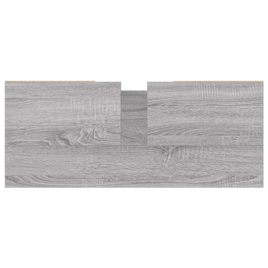 Armoire salle de bain sonoma gris 80x33x60 cm bois d'ingénierie - 8