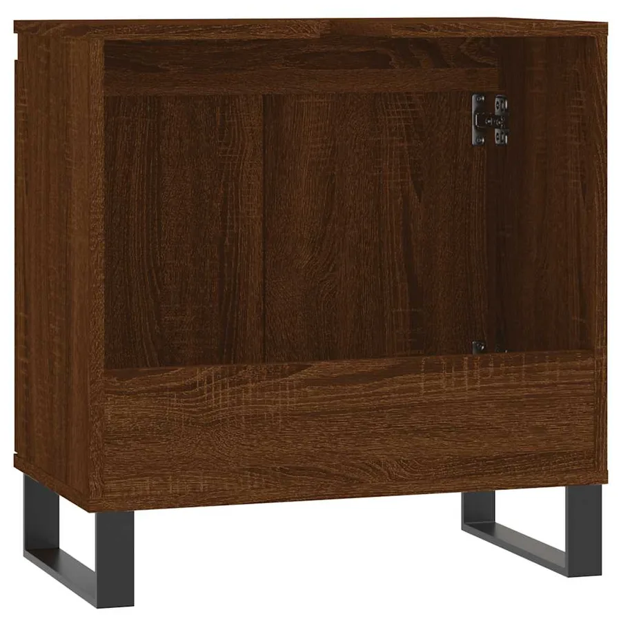 Armoire de bain chêne marron 58x33x60 cm bois d'ingénierie - 7