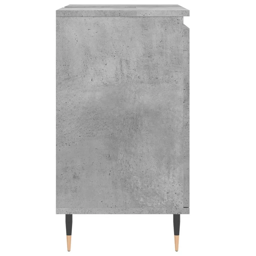 Armoire de bain gris béton 58x33x60 cm bois d'ingénierie - 6