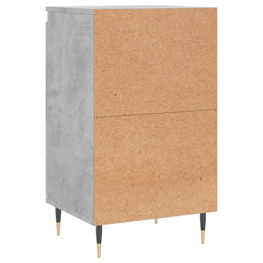 Buffet gris béton 40x35x70 cm bois d'ingénierie - 8
