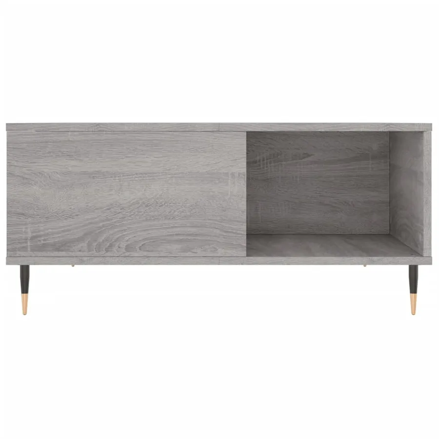 Table basse sonoma gris 80x80x36,5 cm bois d'ingénierie - 5