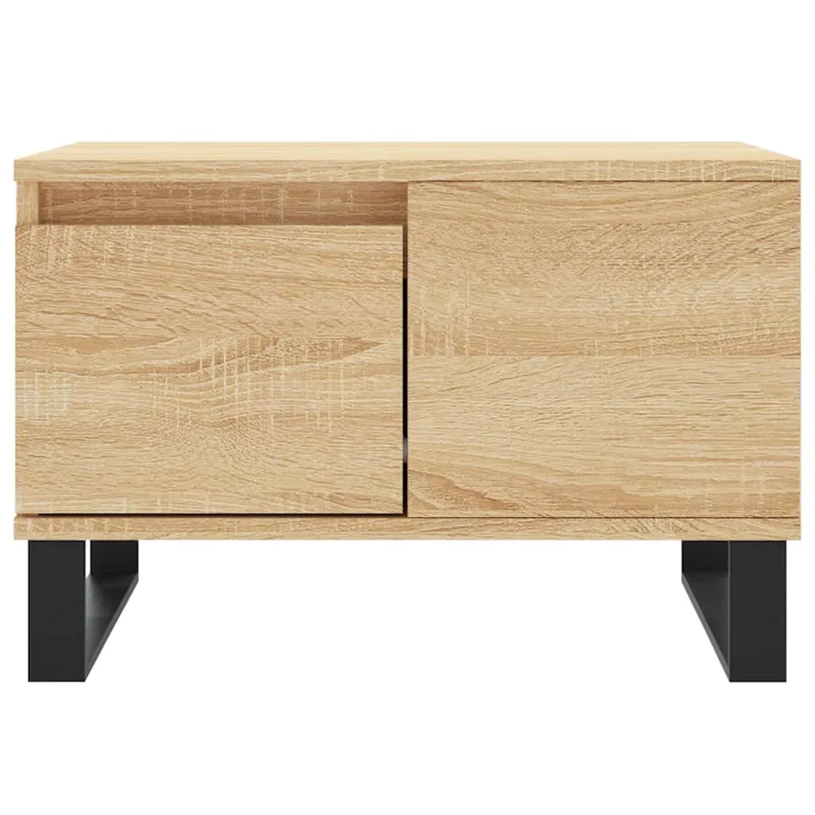 Table basse chêne sonoma 55x55x36,5 cm bois d'ingénierie - 5