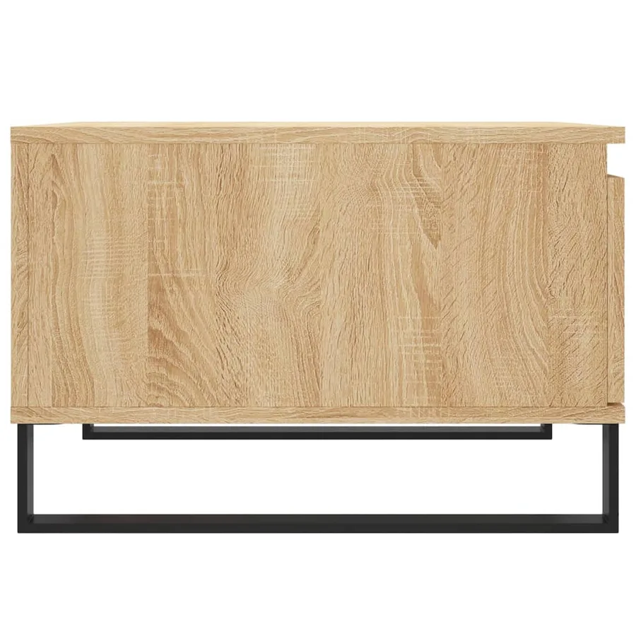 Table basse chêne sonoma 55x55x36,5 cm bois d'ingénierie - 7