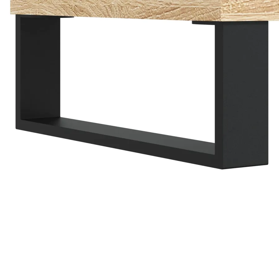 Table basse chêne sonoma 55x55x36,5 cm bois d'ingénierie - 9