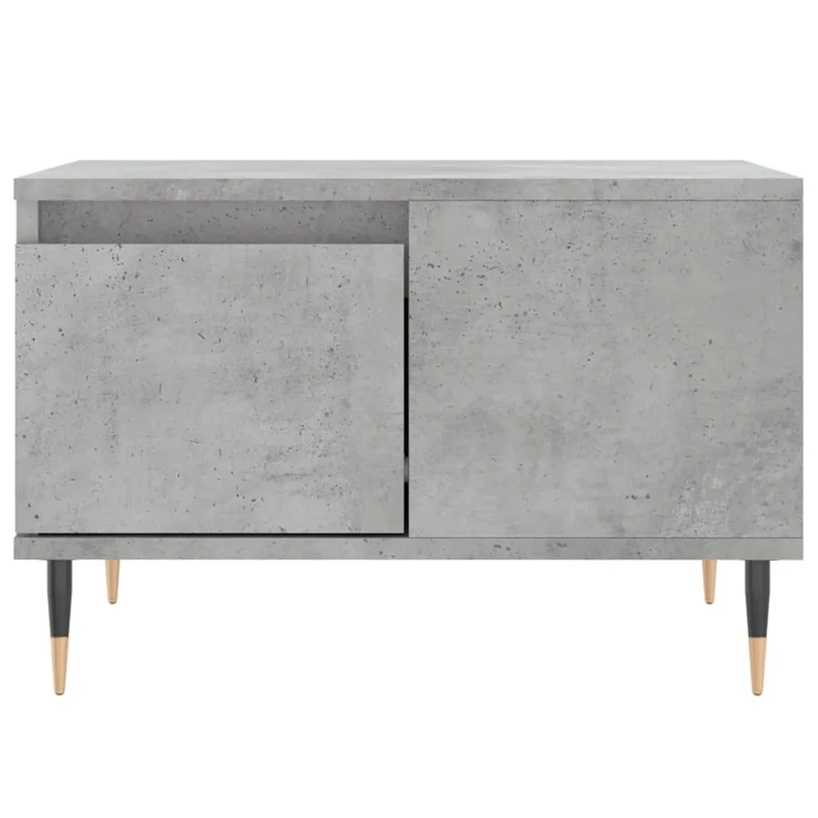 Table basse gris béton 55x55x36,5 cm bois d'ingénierie - 5