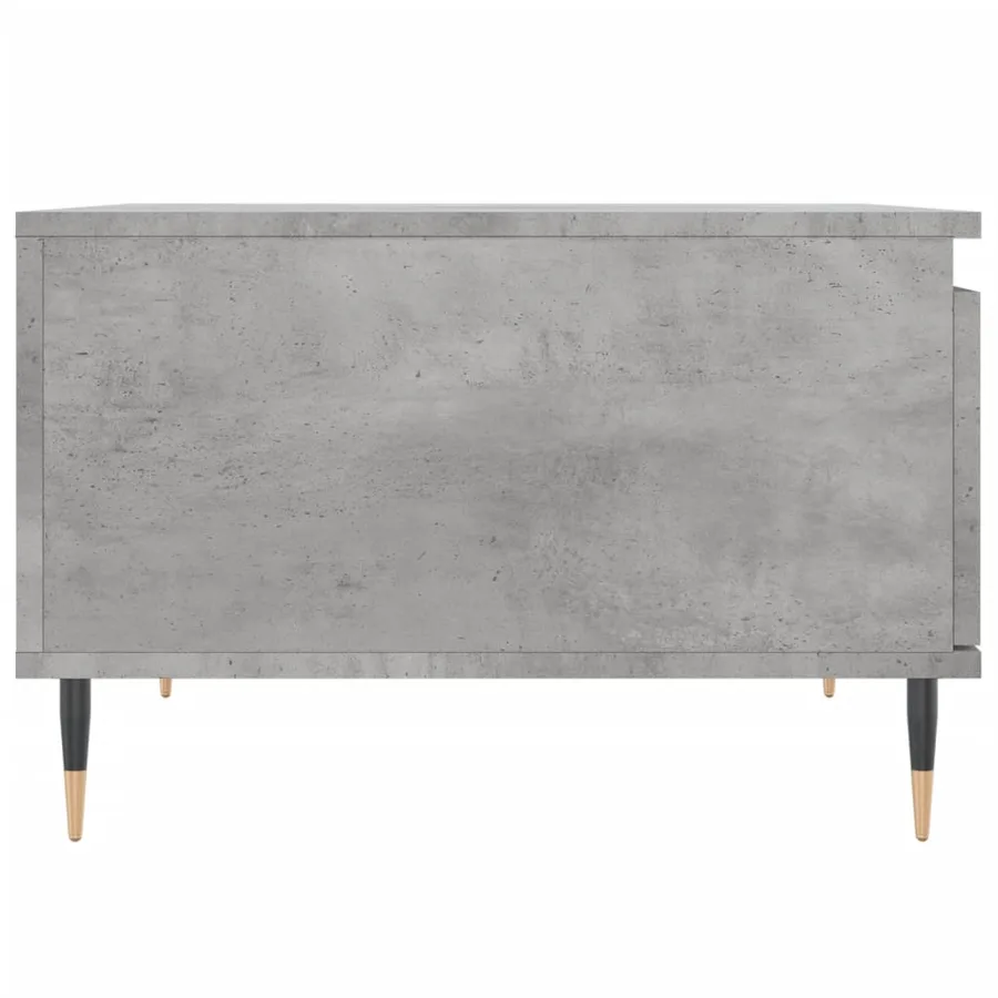 Table basse gris béton 55x55x36,5 cm bois d'ingénierie - 7