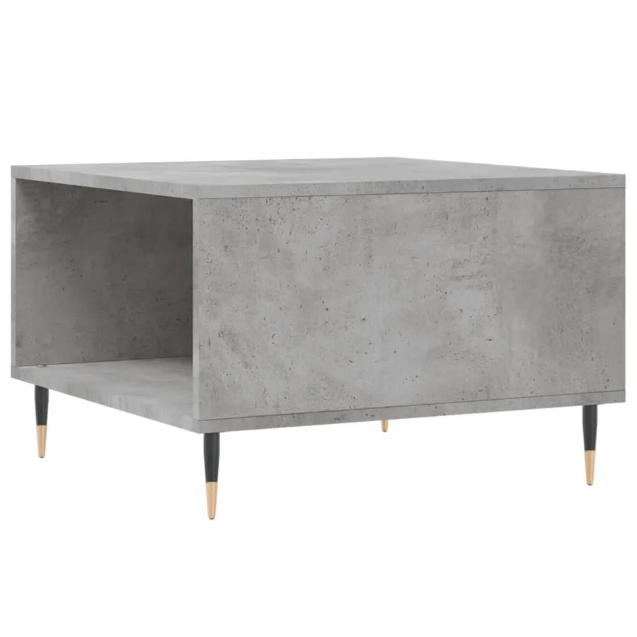 Table basse gris béton 55x55x36,5 cm bois d'ingénierie - 8