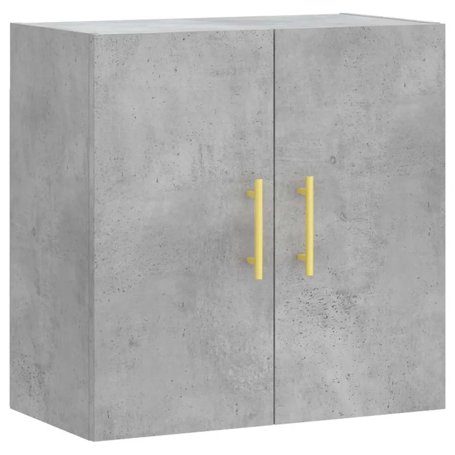 Armoire murale gris béton 60x31x60 cm bois d'ingénierie - 2
