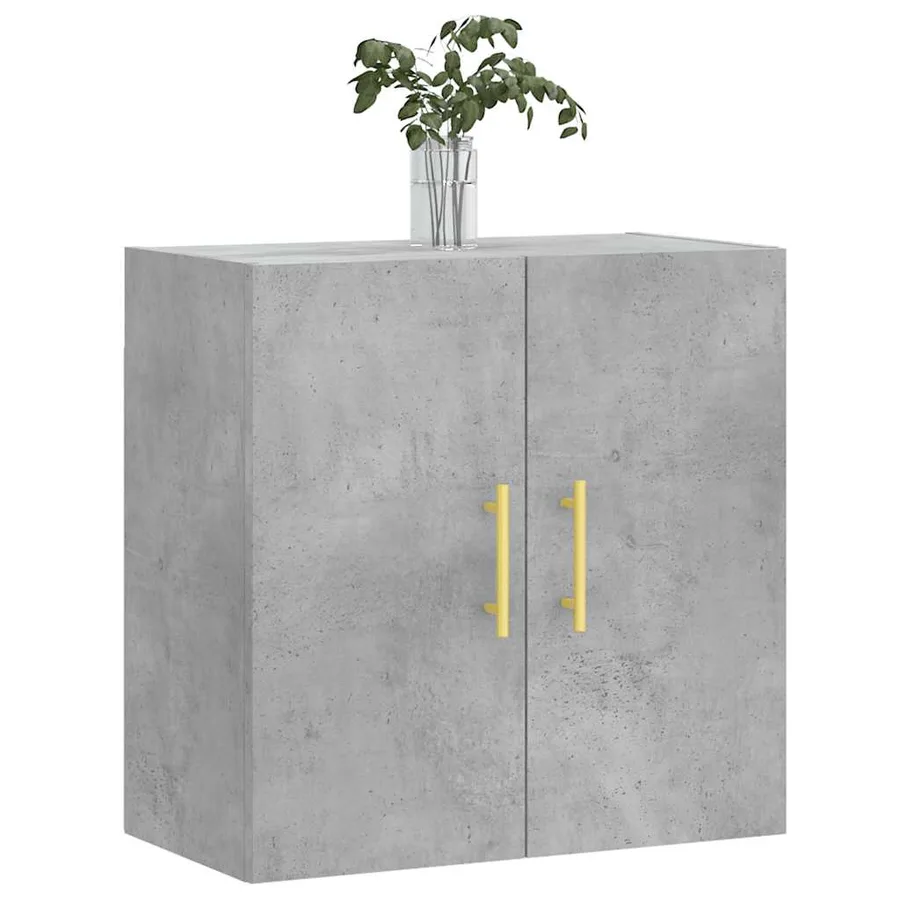 Armoire murale gris béton 60x31x60 cm bois d'ingénierie - 3