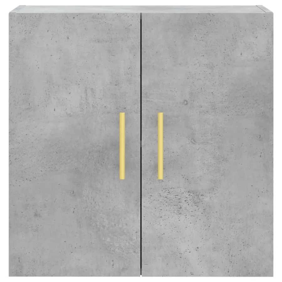 Armoire murale gris béton 60x31x60 cm bois d'ingénierie - 5