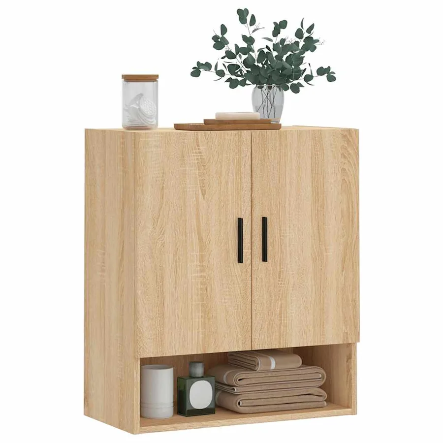 Armoire murale chêne sonoma 60x31x70 cm bois d'ingénierie - 3
