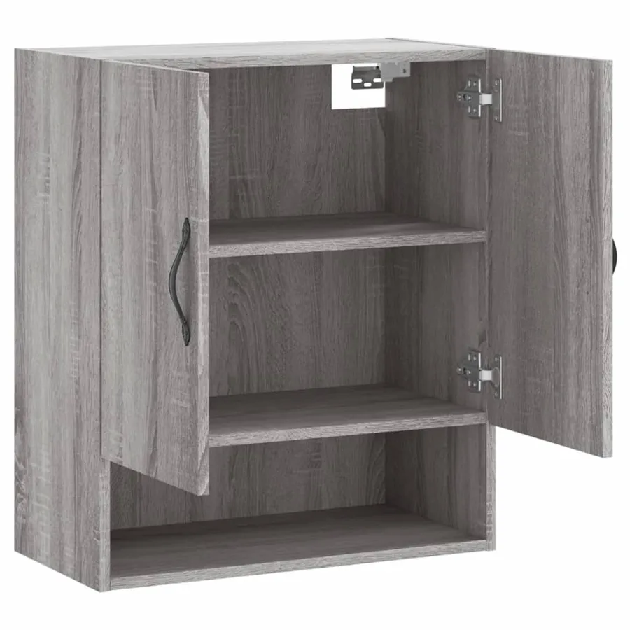 Armoire murale sonoma gris 60x31x70 cm bois d'ingénierie - 6