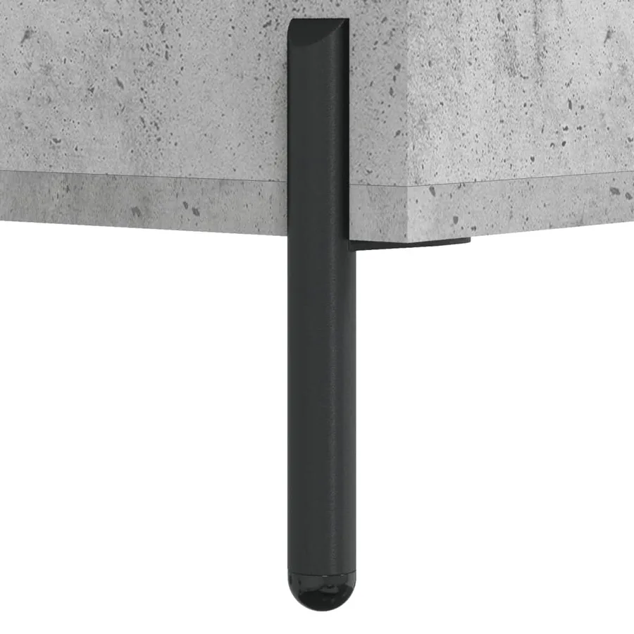Armoire à étagères gris béton 69,5x32,5x90 cm bois d'ingénierie - 7
