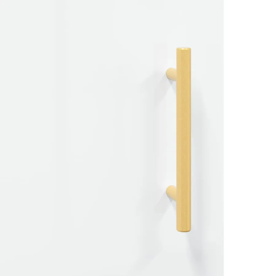 Buffet Blanc brillant 69,5x34x90 cm Bois d'ingénierie - 11