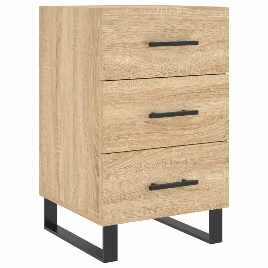 Table de chevet chêne sonoma 40x40x66 cm bois d'ingénierie - 2