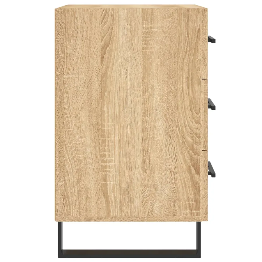 Table de chevet chêne sonoma 40x40x66 cm bois d'ingénierie - 6