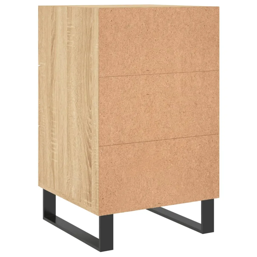 Table de chevet chêne sonoma 40x40x66 cm bois d'ingénierie - 8