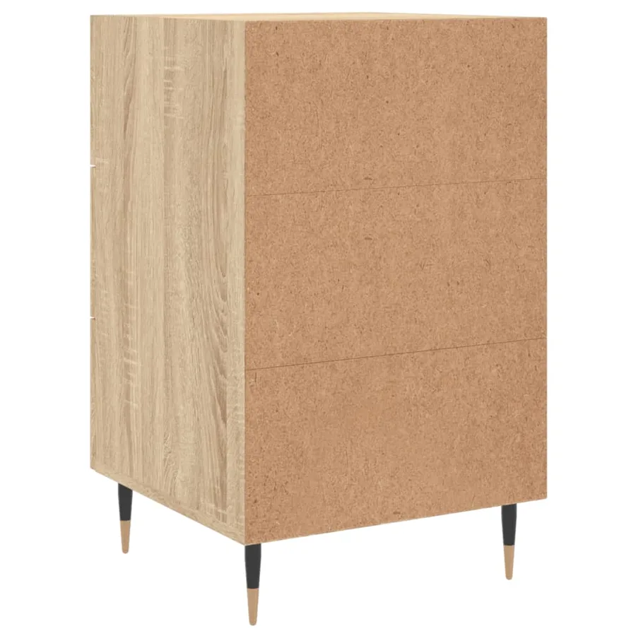 Table de chevet chêne sonoma 40x40x66 cm bois d'ingénierie - 8