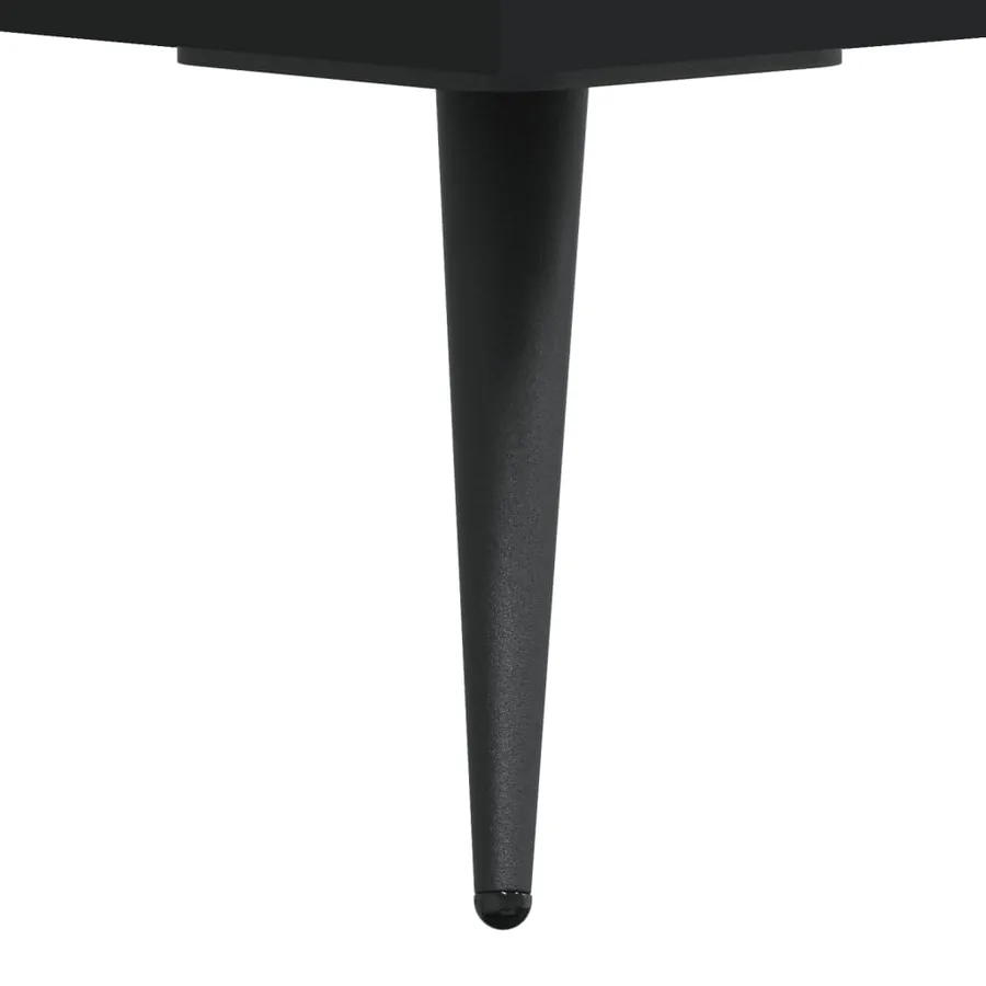 Tables de chevet 2 pcs noir 40x40x50 cm bois d’ingénierie - 11