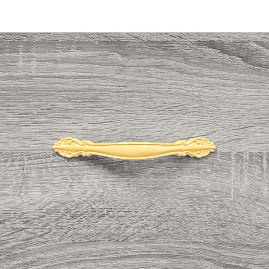 Table de chevet sonoma gris 40x35x47,5 cm bois d’ingénierie - 9