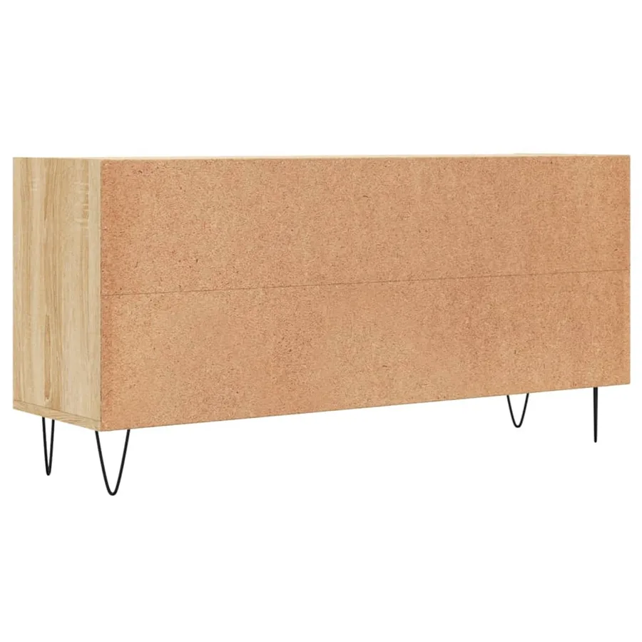 Meuble TV chêne sonoma 103,5x30x50 cm bois d'ingénierie - 6