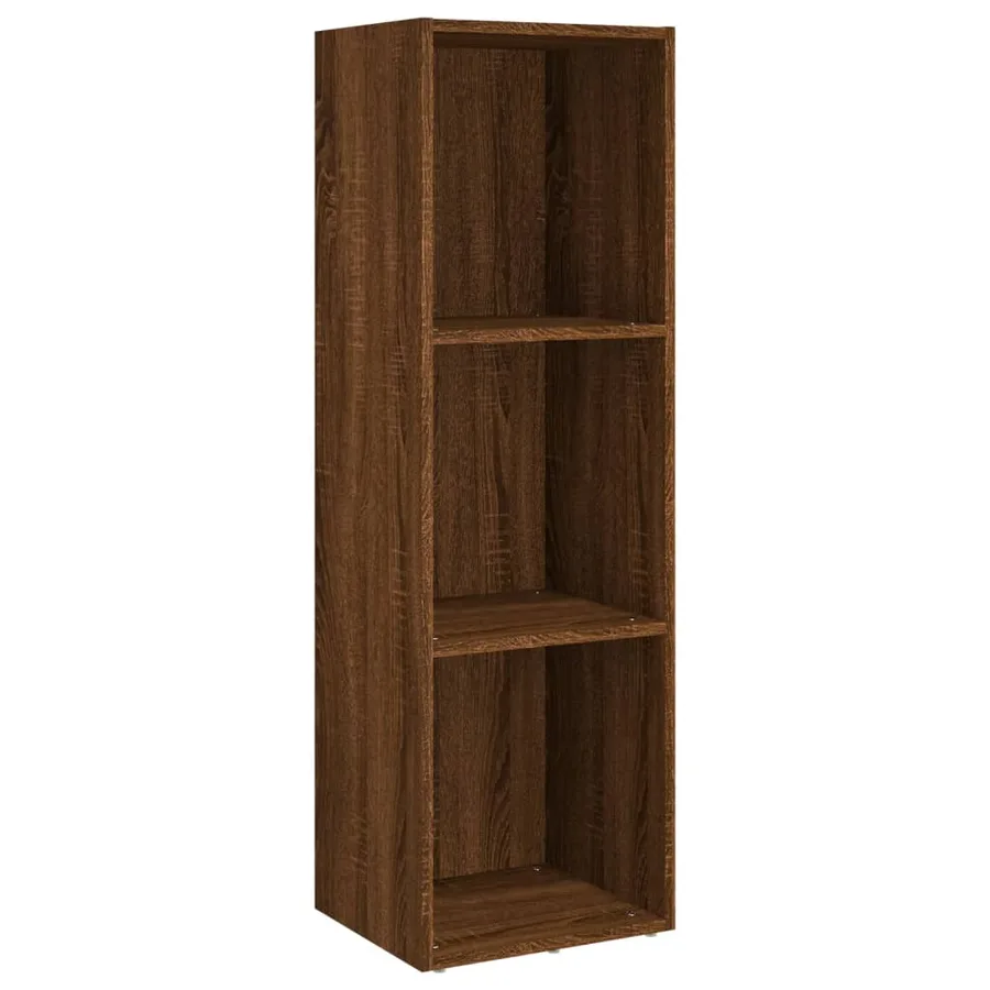 Bibliothèque/Meuble TV chêne marron 36x30x114cm bois ingénierie - 2