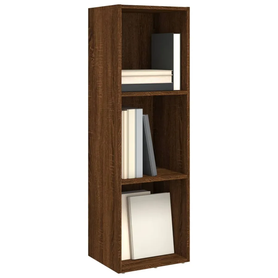 Bibliothèque/Meuble TV chêne marron 36x30x114cm bois ingénierie - 3