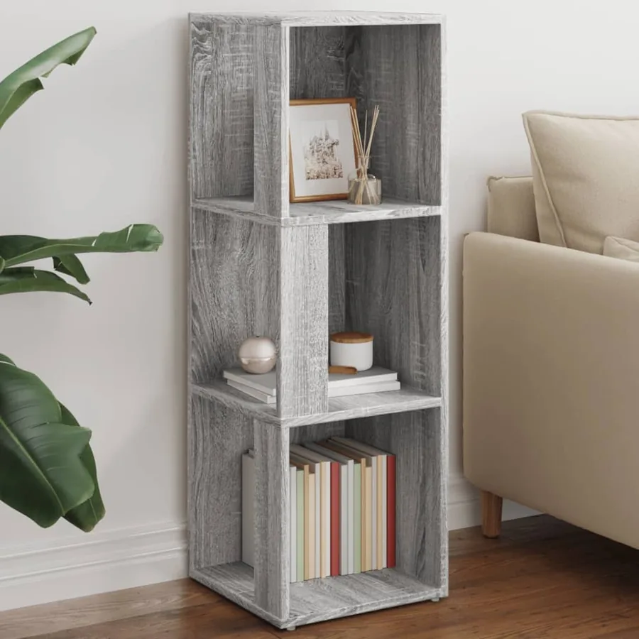 Armoire d'angle Sonoma gris 33x33x100 cm Bois d'ingénierie