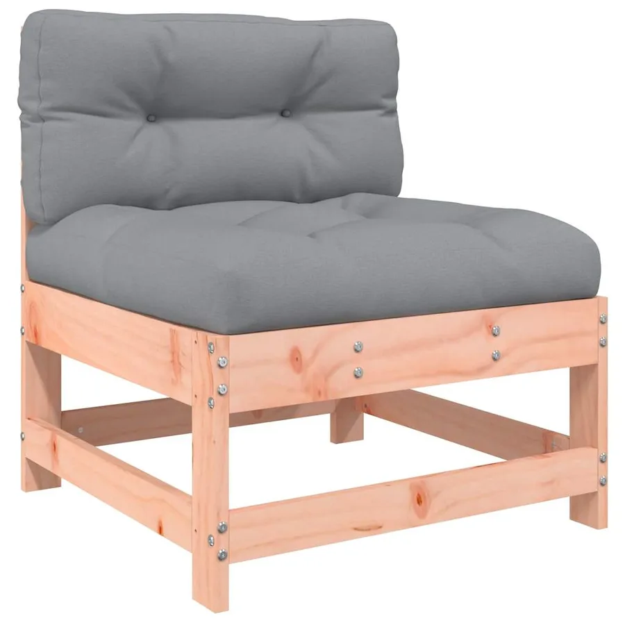 Salon de jardin 3 pcs avec coussins bois massif douglas - 5