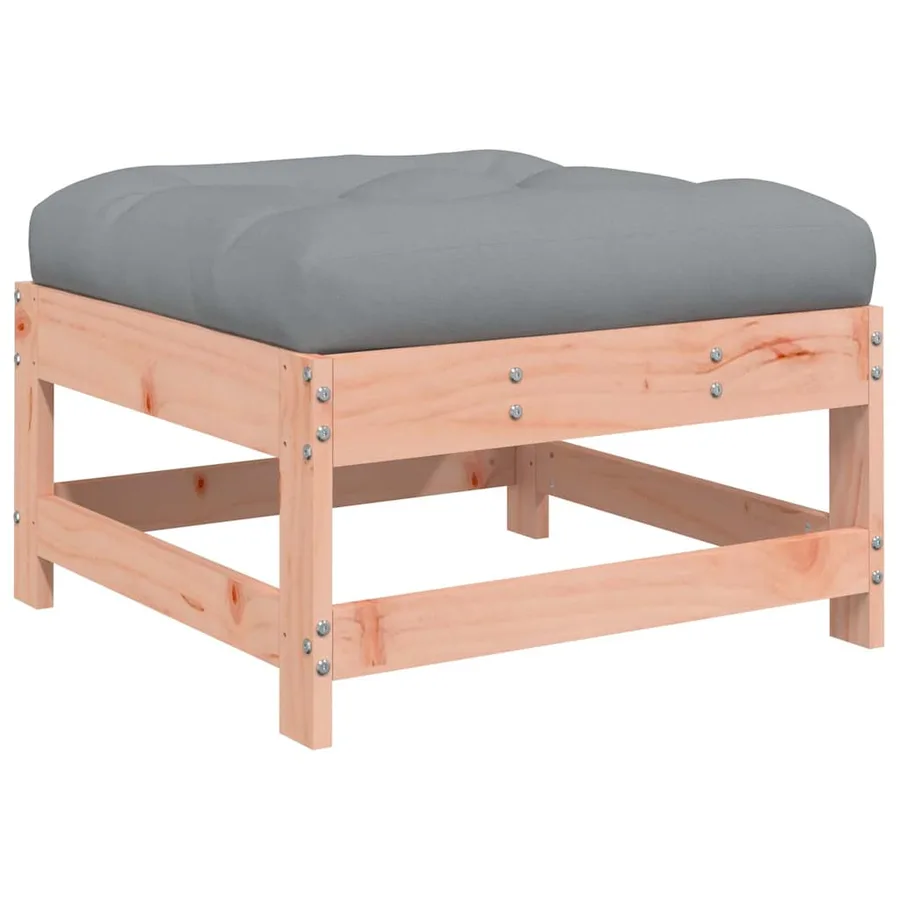 Salon de jardin 3 pcs avec coussins bois massif douglas - 6