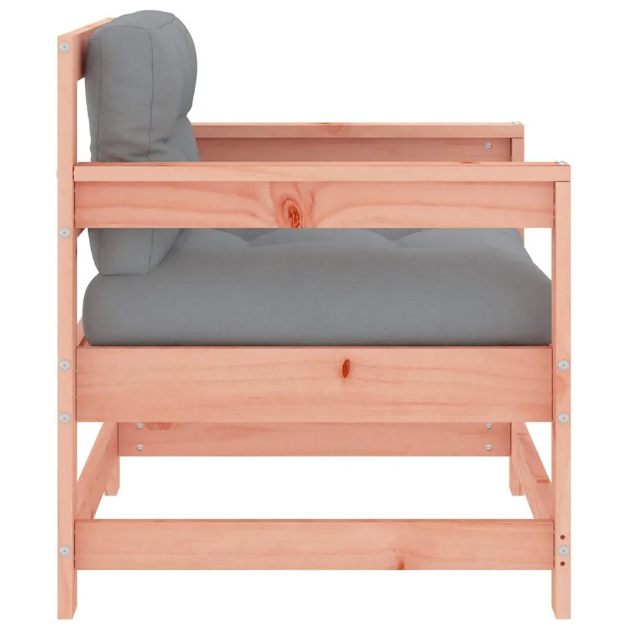 Chaises de jardin avec coussins lot de 2 bois massif douglas - 7