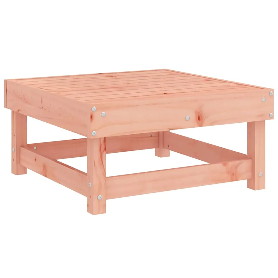 Repose-pieds de jardin et coussins lot de 2 bois massif douglas - 5