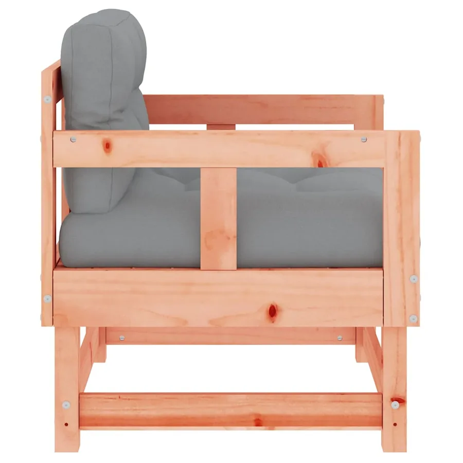 Chaises de jardin avec coussins lot de 2 bois massif douglas - 6