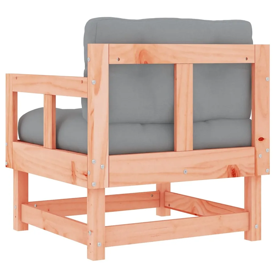 Chaises de jardin avec coussins lot de 2 bois massif douglas - 7