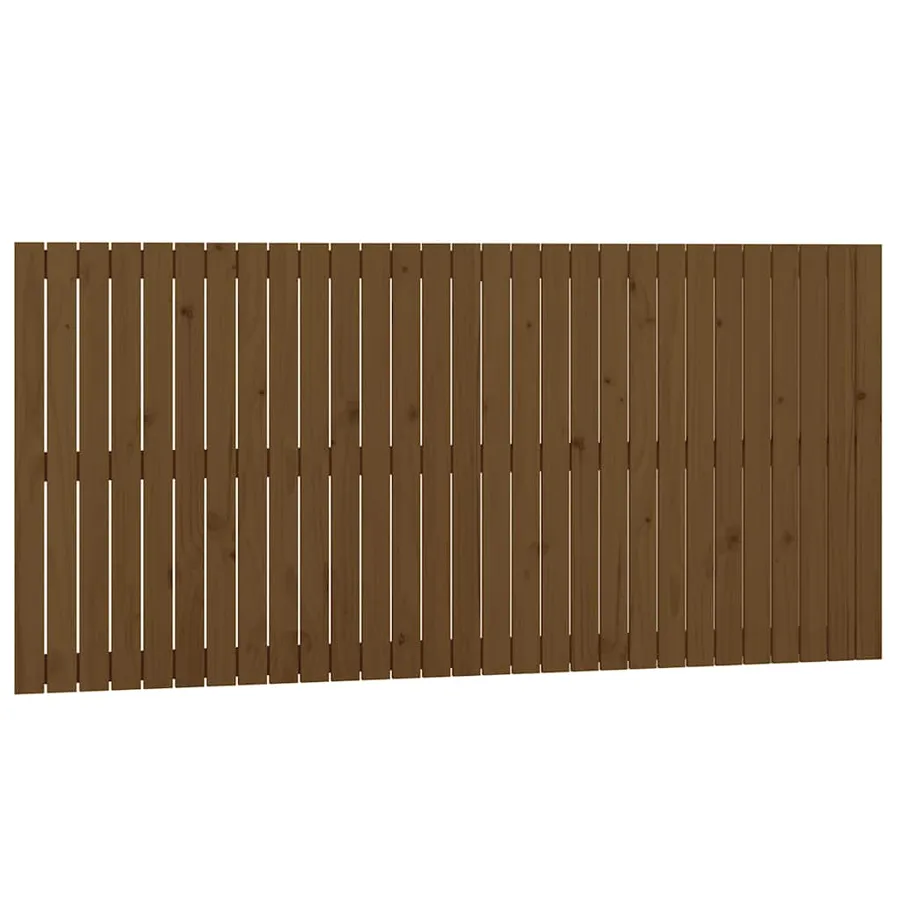 Tête de lit murale Marron miel 185x3x90 cm Bois massif de pin - 2