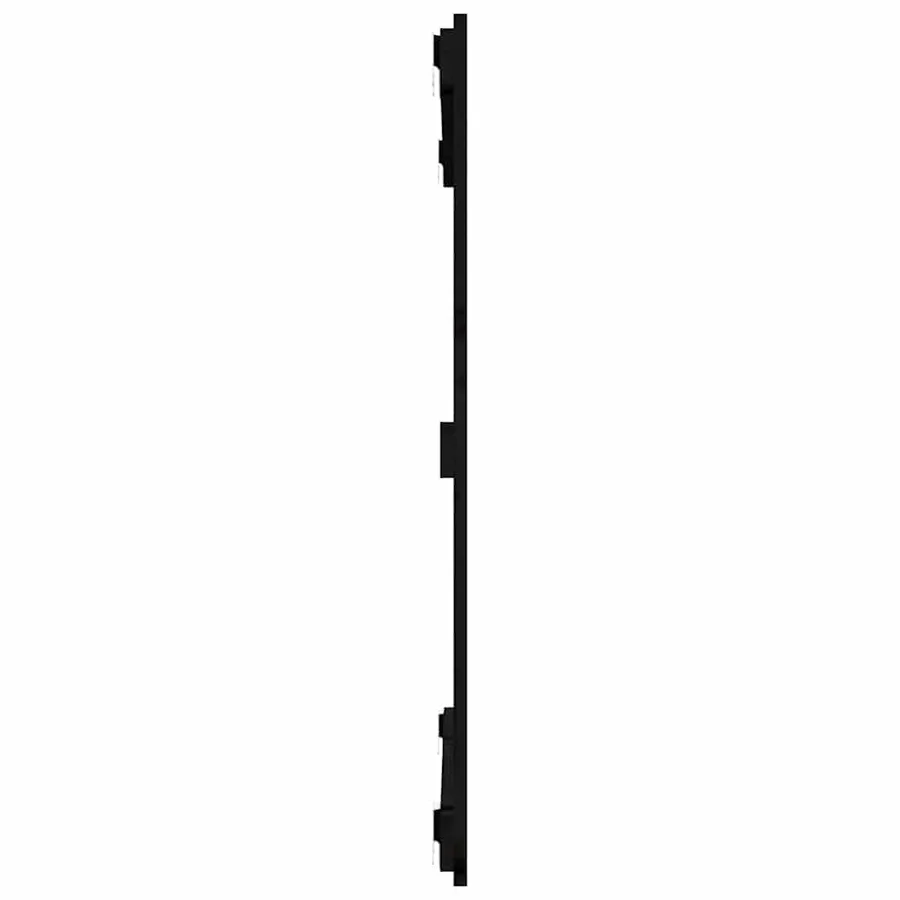 Tête de lit murale Noir 95,5x3x90 cm Bois massif de pin - 5