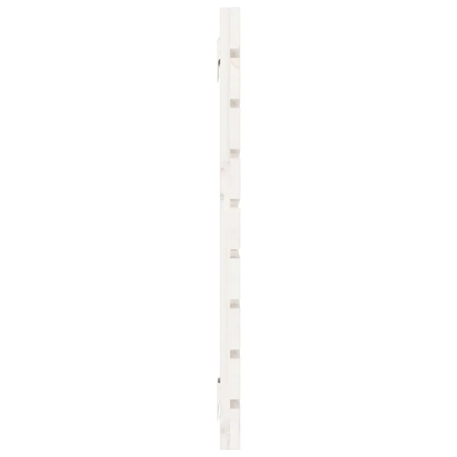 Tête de lit murale Blanc 146x3x63 cm Bois massif de pin - 5