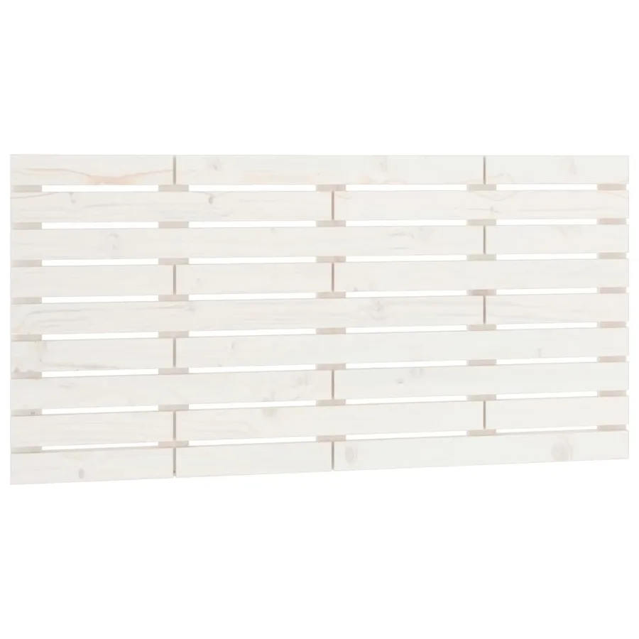 Tête de lit murale Blanc 126x3x63 cm Bois massif de pin - 2