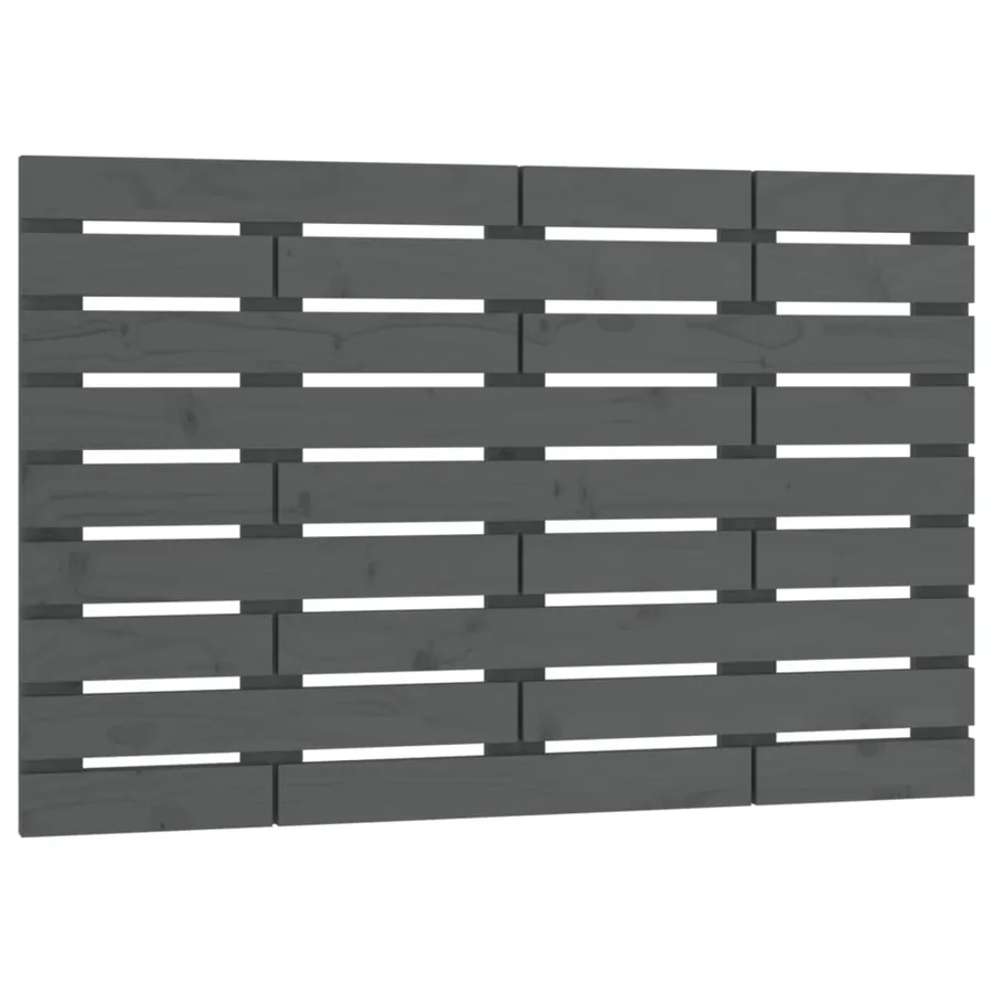 Tête de lit murale Gris 106x3x63 cm Bois massif de pin - 2