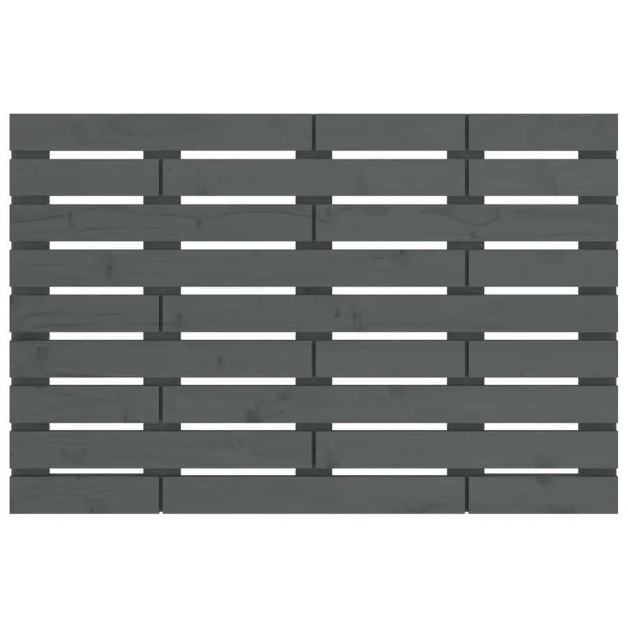 Tête de lit murale Gris 106x3x63 cm Bois massif de pin - 4