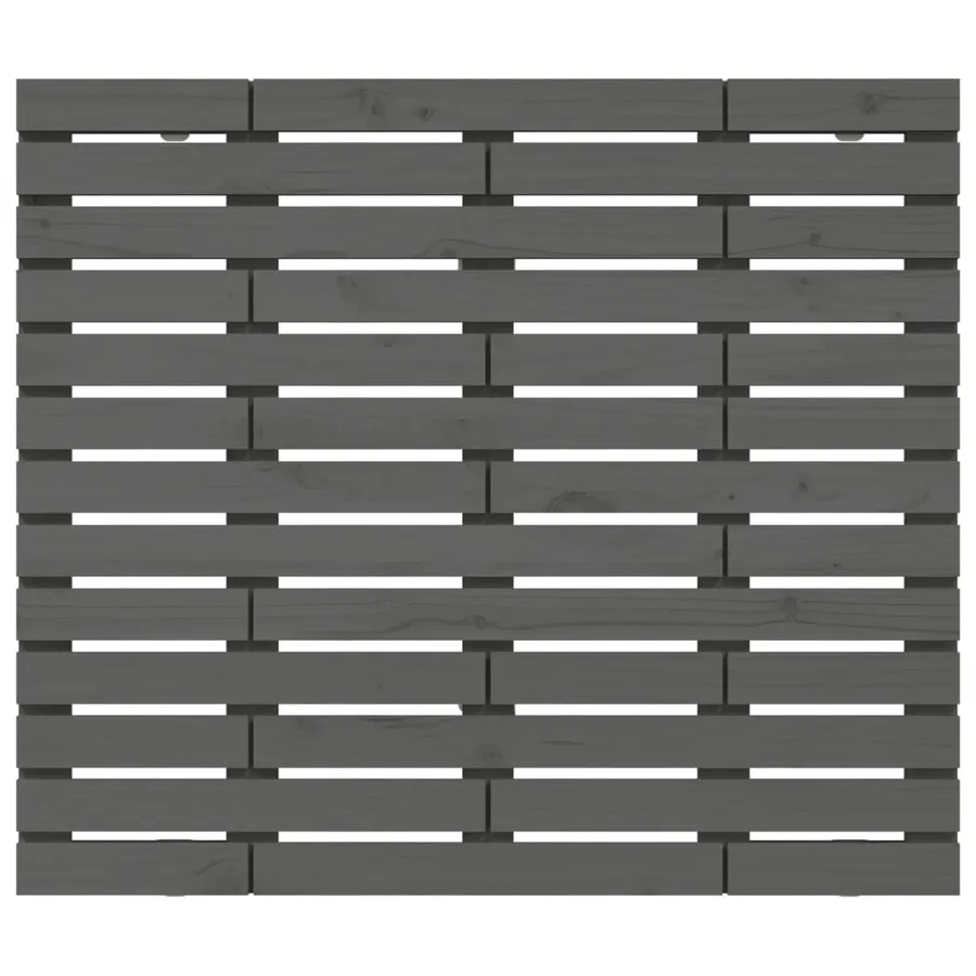 Tête de lit murale Gris 106x3x91,5 cm Bois massif de pin - 4