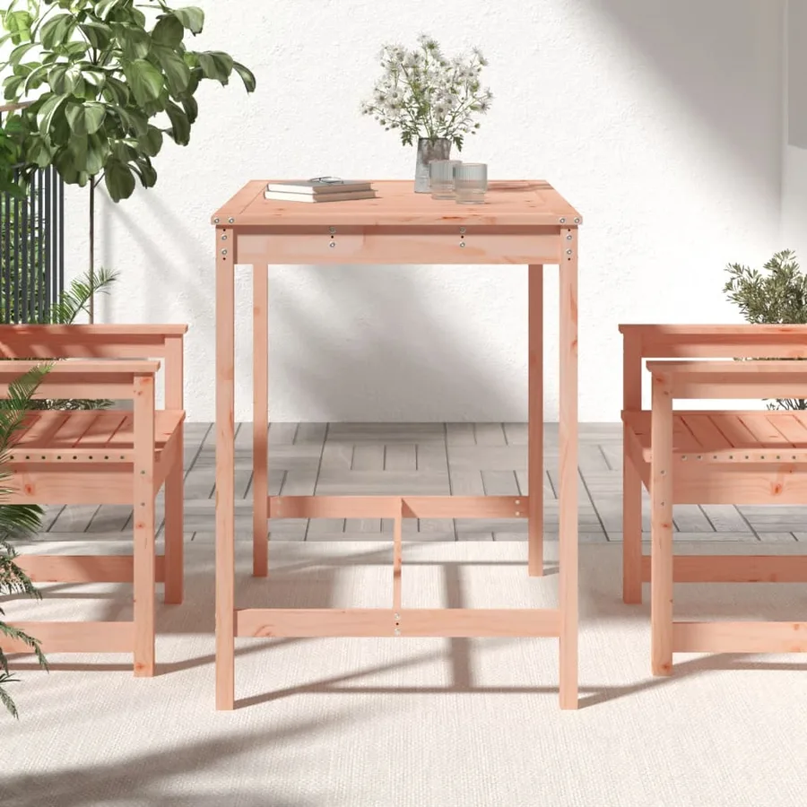 Table de jardin 121x82,5x110 cm bois massif de douglas - 3
