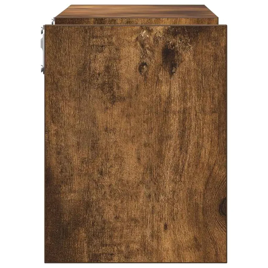 Étagères murales 2 pcs Chêne fumé 100x15x20cm Bois d’ingénierie - 5