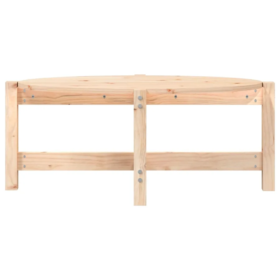 Table basse 87x48x35 cm Bois massif de pin - 5