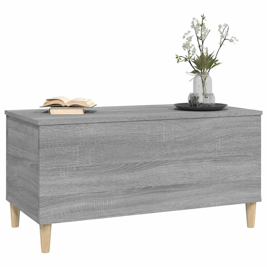 Table basse Sonoma gris 90x44,5x45 cm Bois d'ingénierie - 7