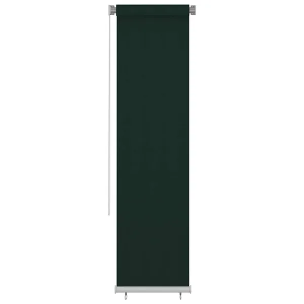 Store roulant d'extérieur 65 (l) x 230 (H) cm HDPE vert foncé