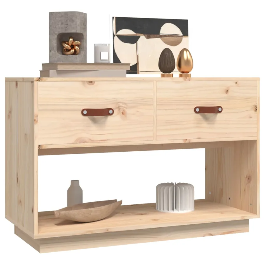 Meuble TV 90x40x60 cm Bois de pin massif - 4