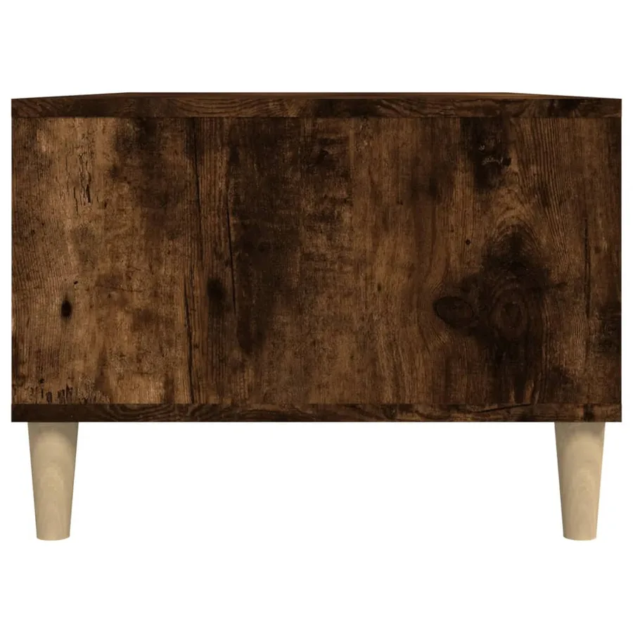 Table basse Chêne fumé 90x50x36,5 cm Bois d'ingénierie - 8